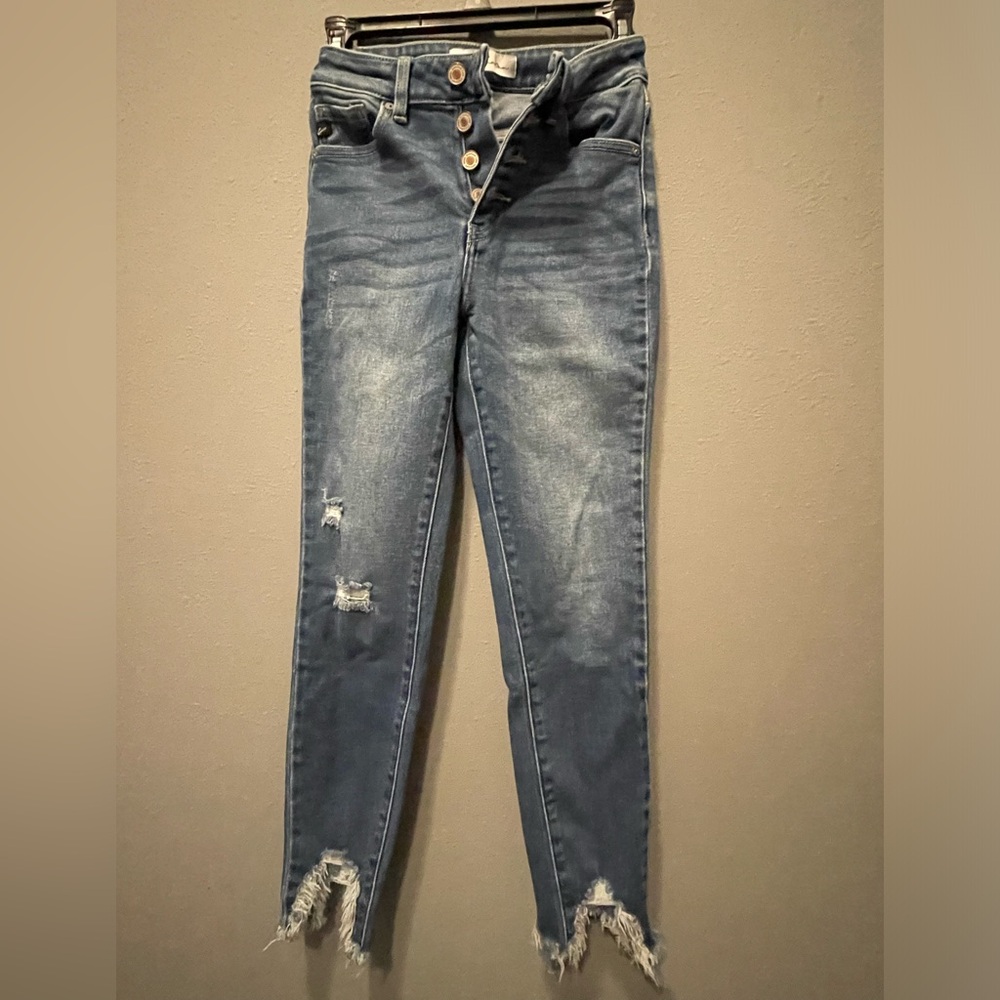 KanCan Sz 24 High Rise Button Fly Skinny Jean